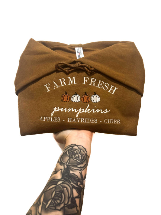 Farm Fresh Pumpkins Hoodie- RTS